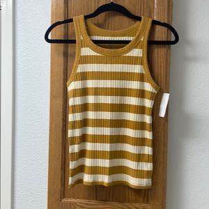 American Eagle striped ribbed tank
